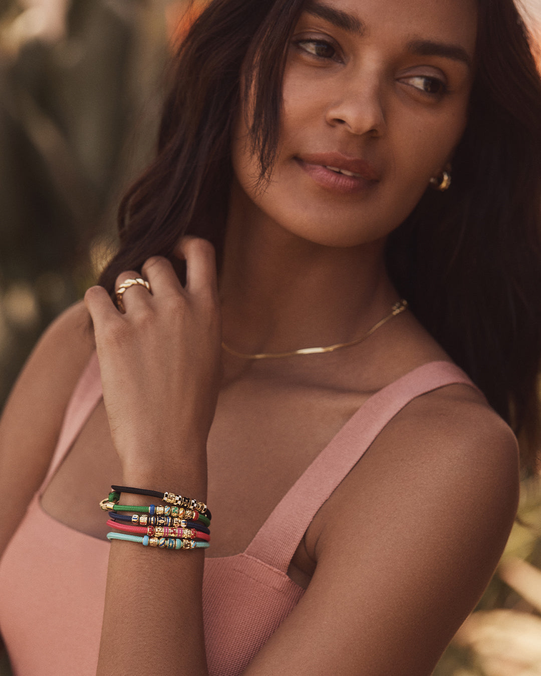 Love U Paracord Bracelet || option::18k Gold Plated