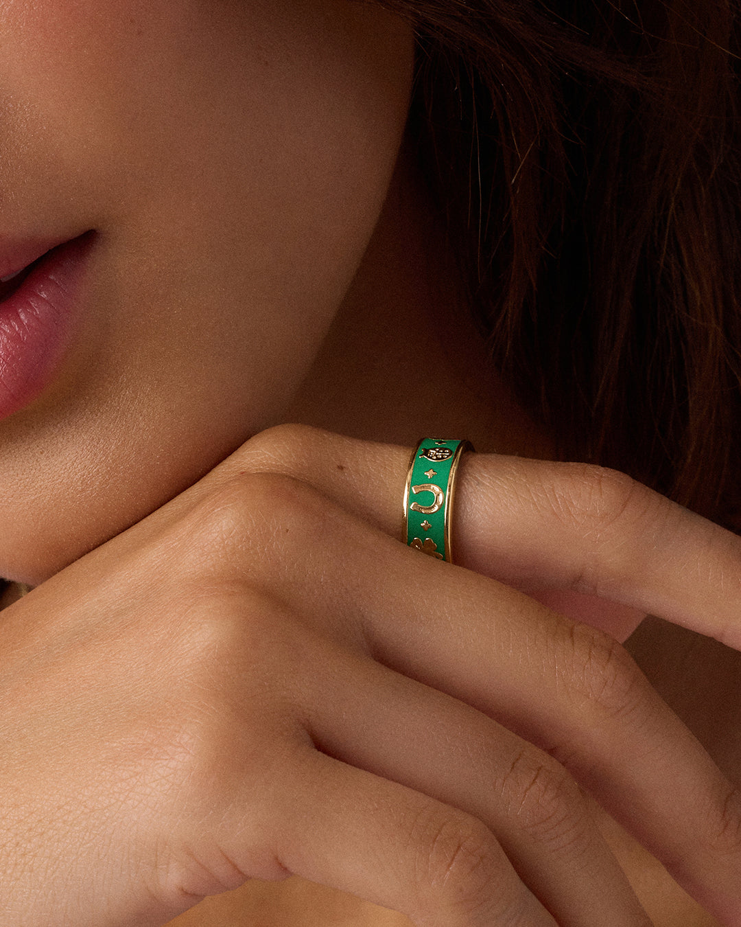 Feeling Lucky Ring || option::18k Gold Plated
