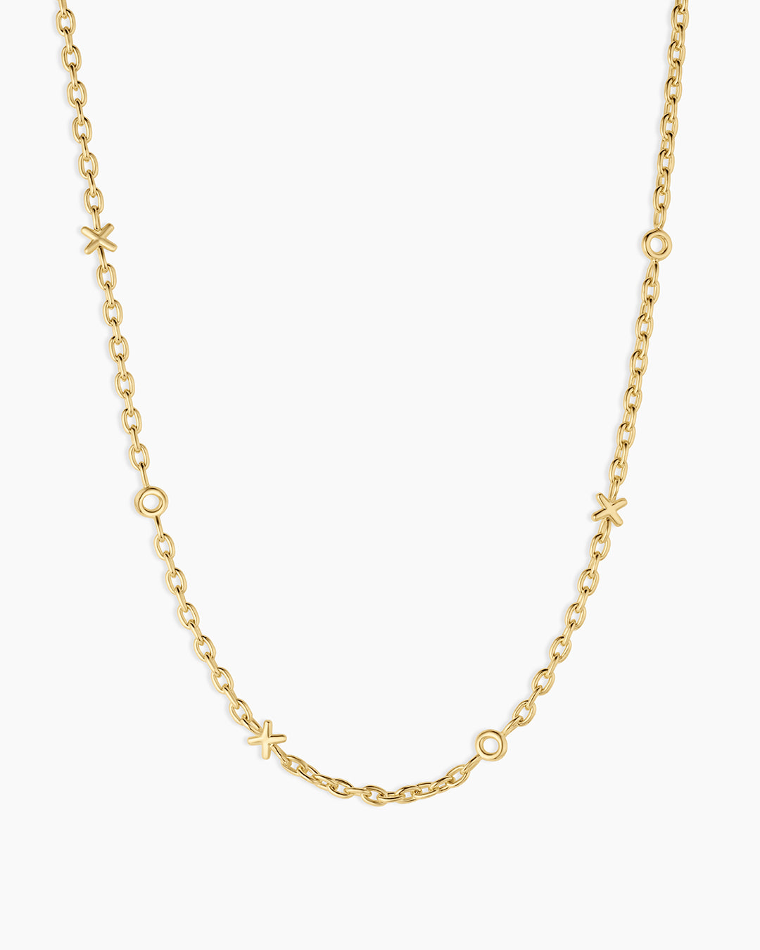 XOXO Necklace || option::18k Gold Plated 