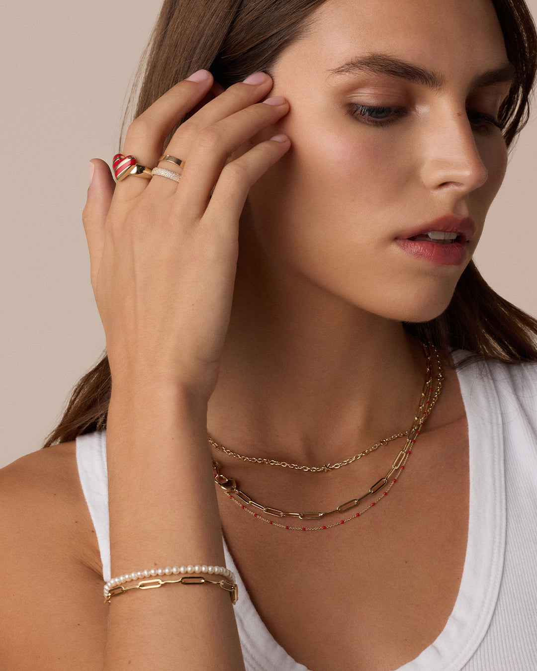 XOXO Necklace || option::18k Gold Plated 