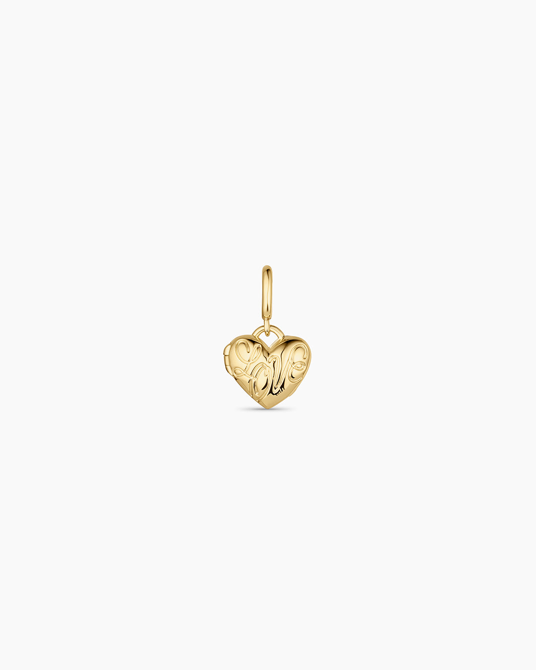Love Locket Charm || option::18k Gold Plated 
