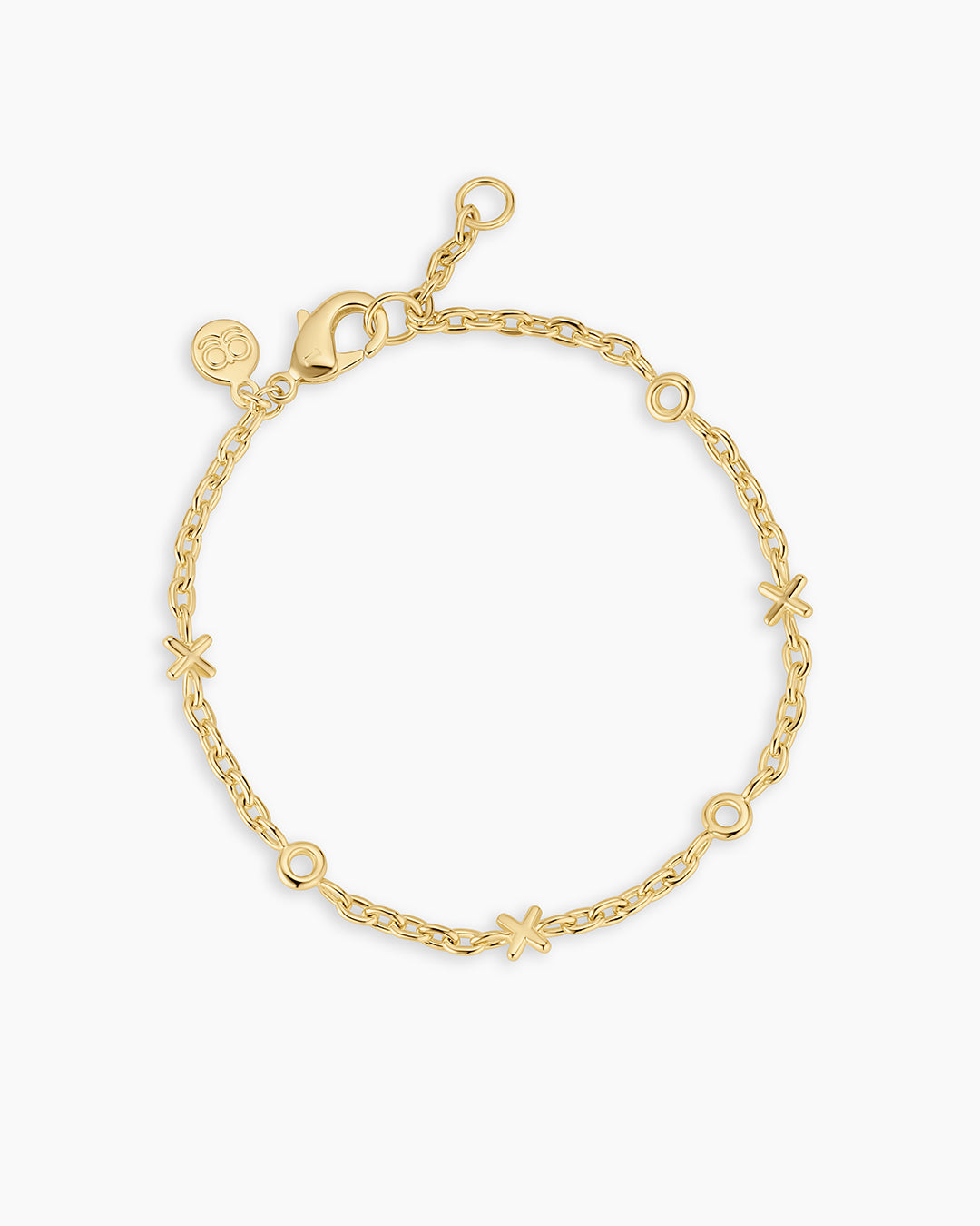 XOXO Bracelet || option::18k Gold Plated 