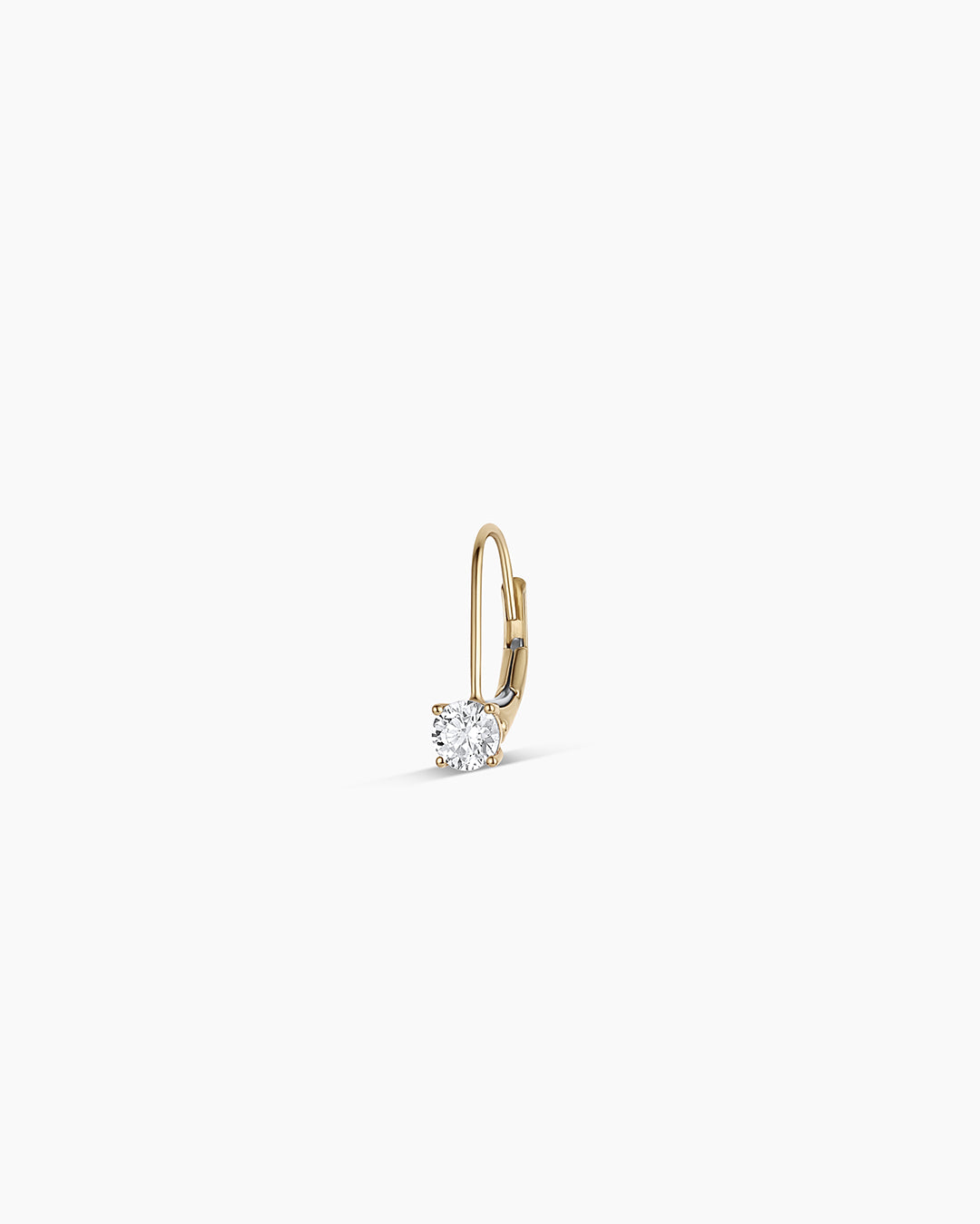 Lab Grown Diamond Mercer Drop Single Earring || option::14K Solid Gold, .25ct