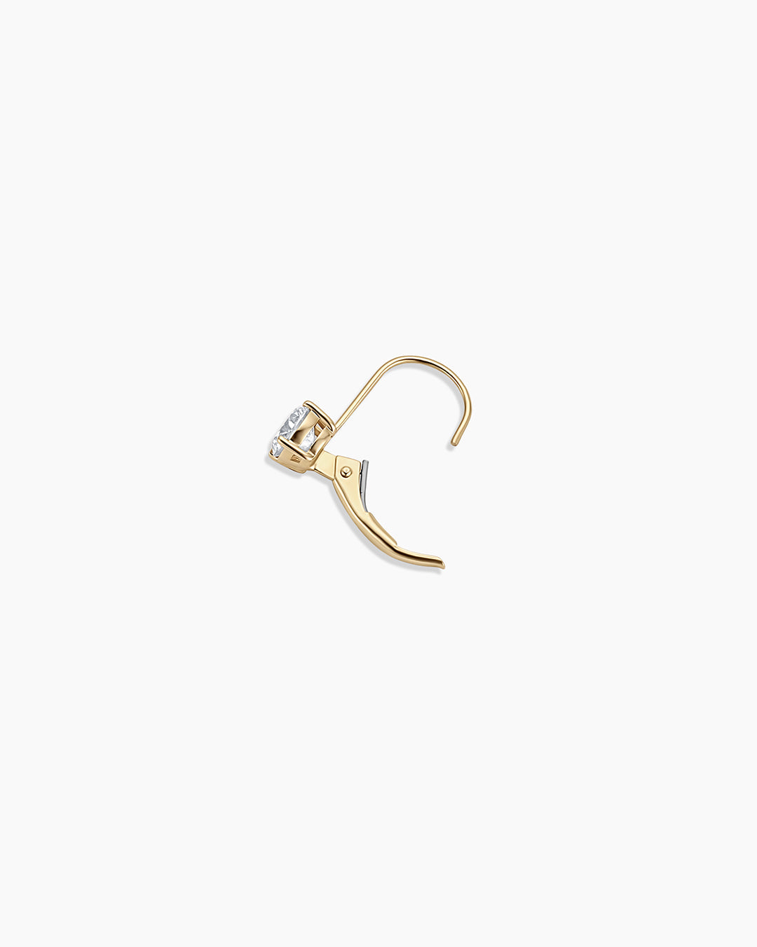 Lab Grown Diamond Mercer Drop Single Earring || option::14K Solid Gold, .50ct