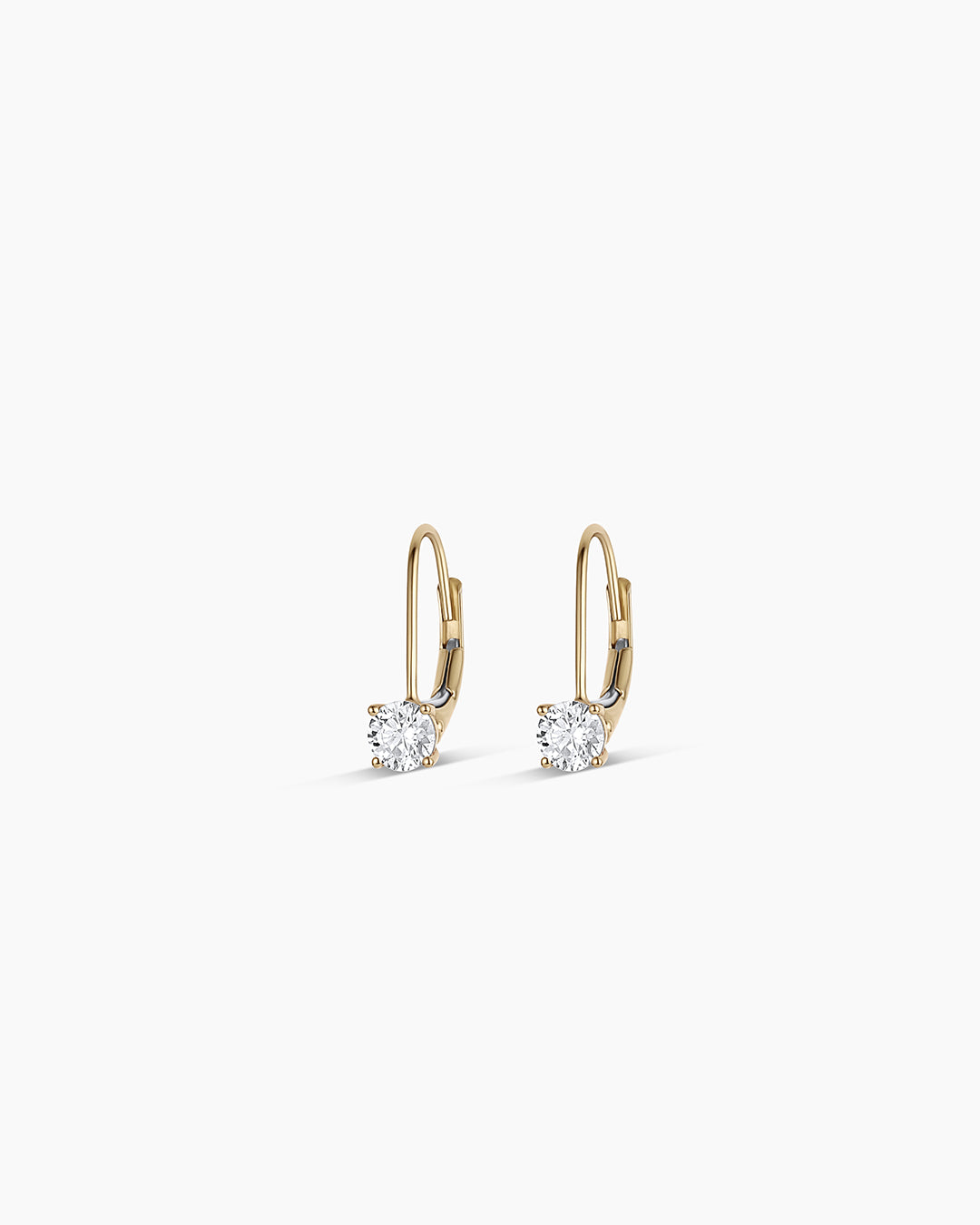 Lab Grown Diamond Mercer Drop Earrings || option::14K Solid Gold, .50ct