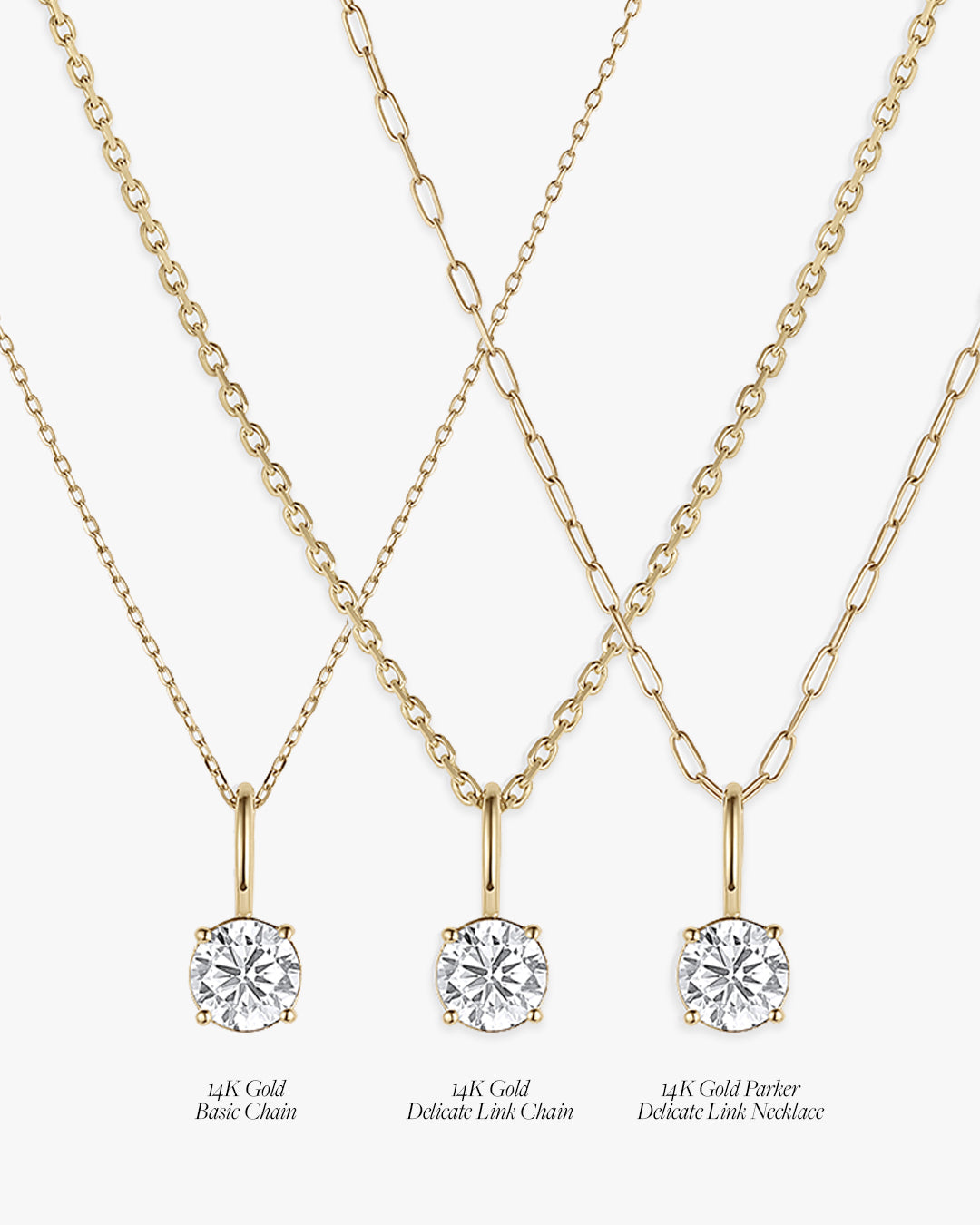 Lab Grown Diamond Mercer Charm  || option::14K Solid Gold, .50ct