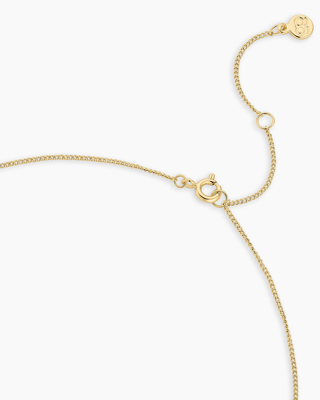 Wilder Shimmer Alphabet Necklace || option::18K Gold Plated, E