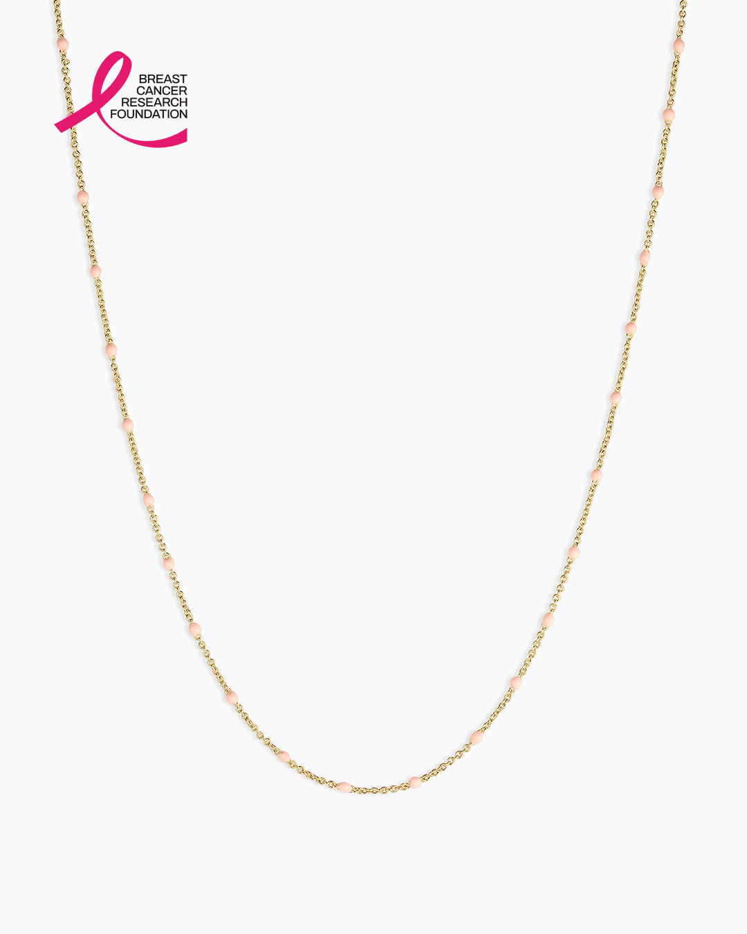 BCRF Heart Clasp Necklace || option::18K Gold Plated