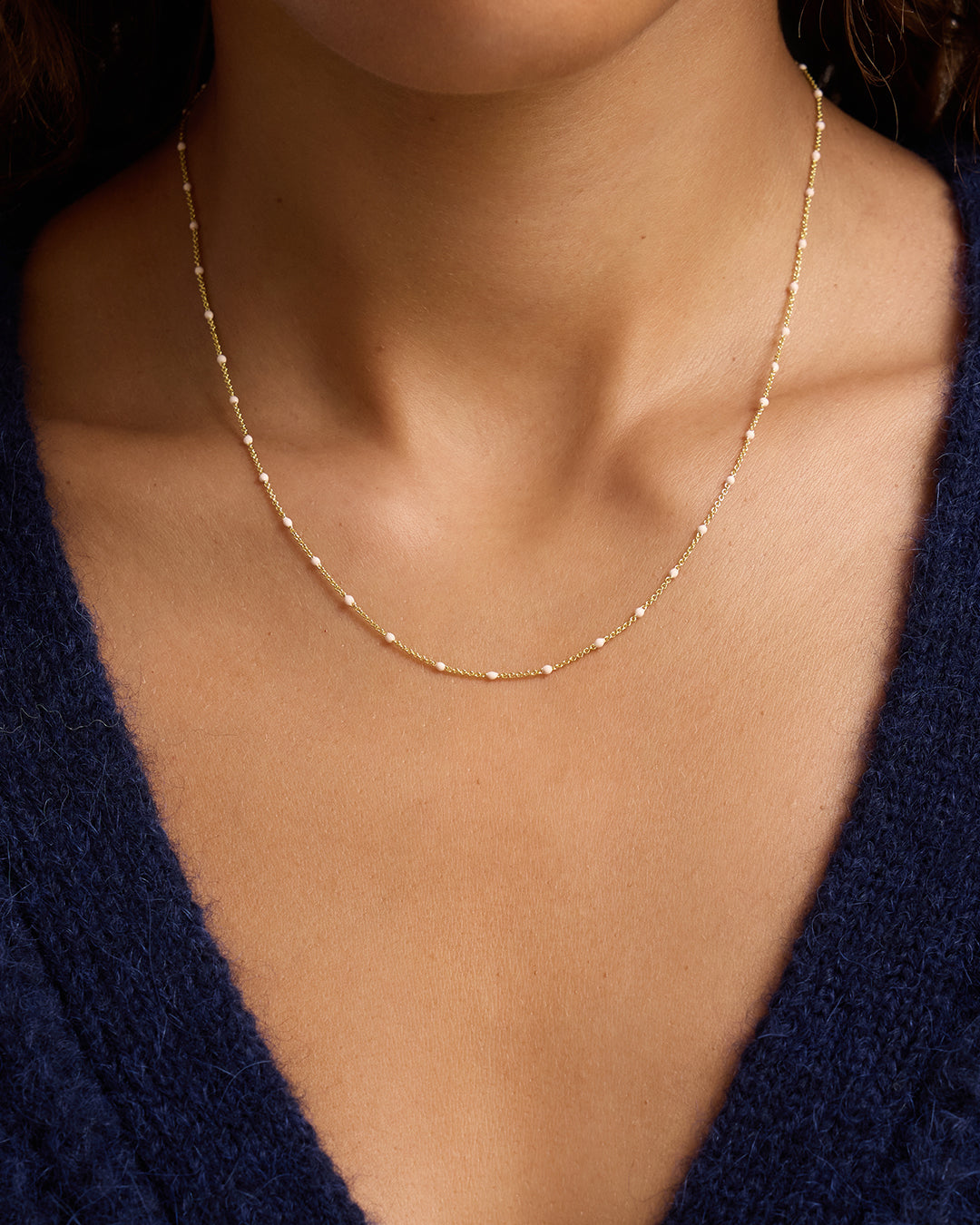 BCRF Heart Clasp Necklace || option::18K Gold Plated