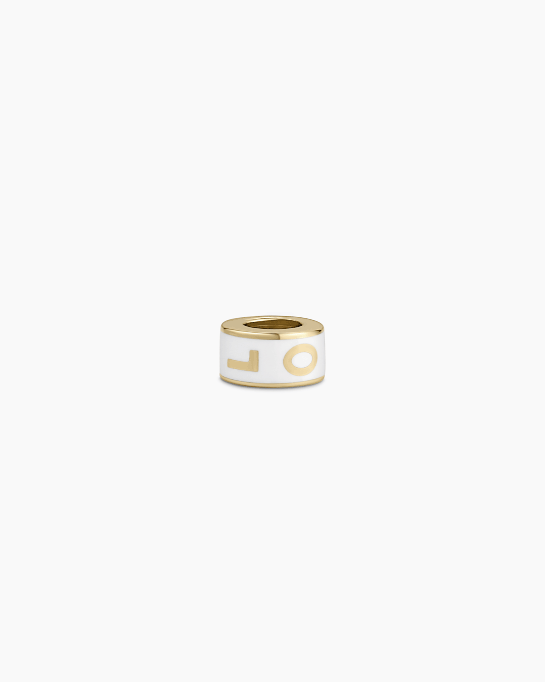 14K Gold Love Halo Charm Necklace || option::14K Solid Gold