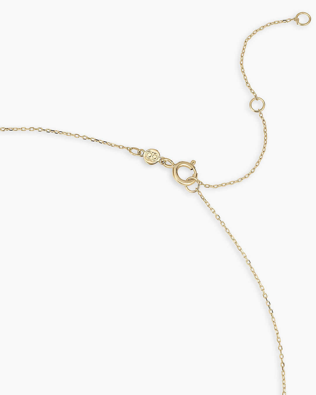 14K Gold Birthstone Halo Charm Necklace || option::14k Solid Gold, Amethyst - February