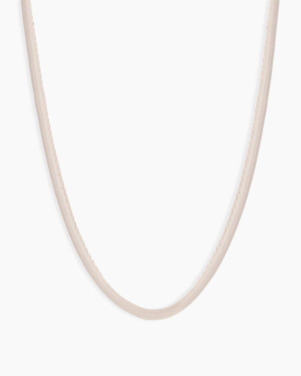 Brooks Necklace || option::18K Gold Plated, Cream