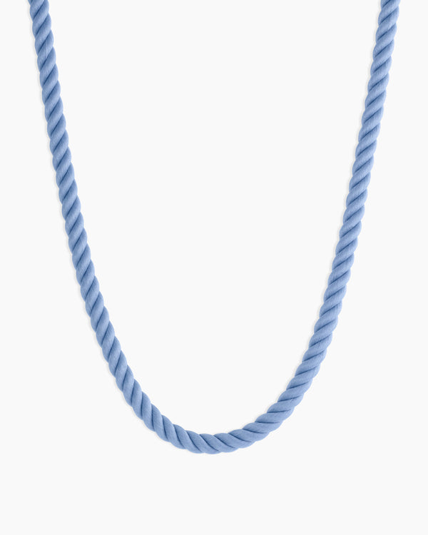 Brooks Rope Necklace || option::18K Gold Plated, Light Blue