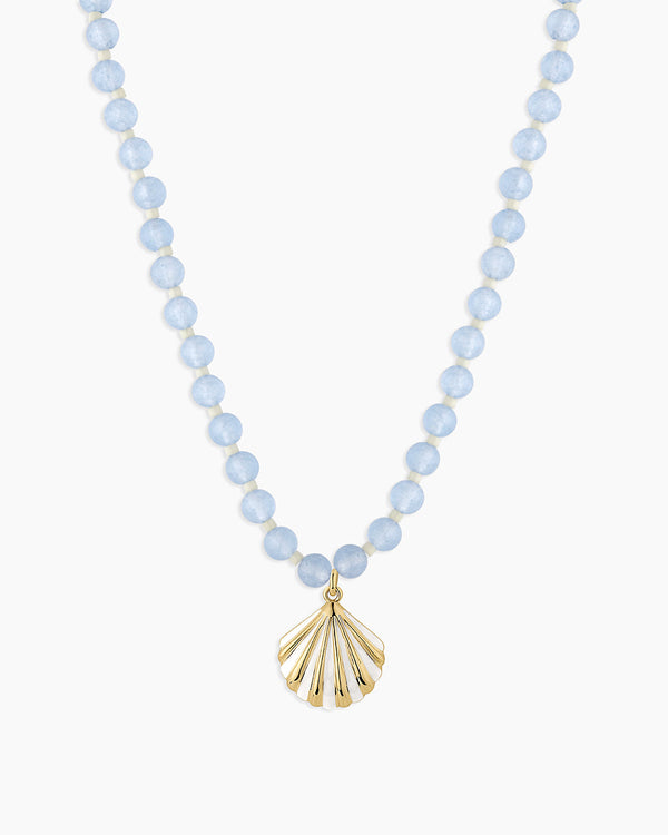 Porto Scallop Necklace || option::18K Gold Plated