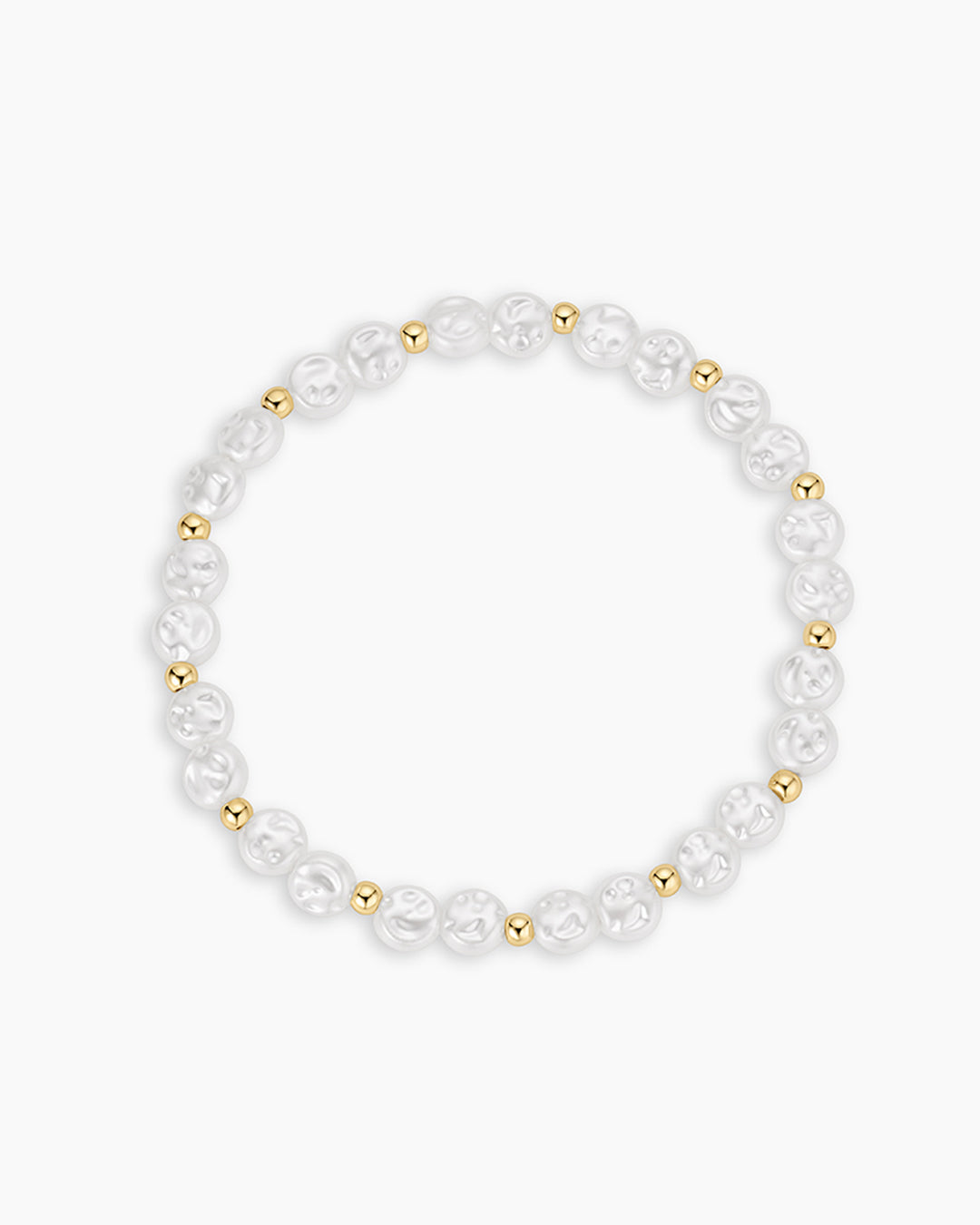 Reese Pearl Bracelet || option::18K Gold Plated