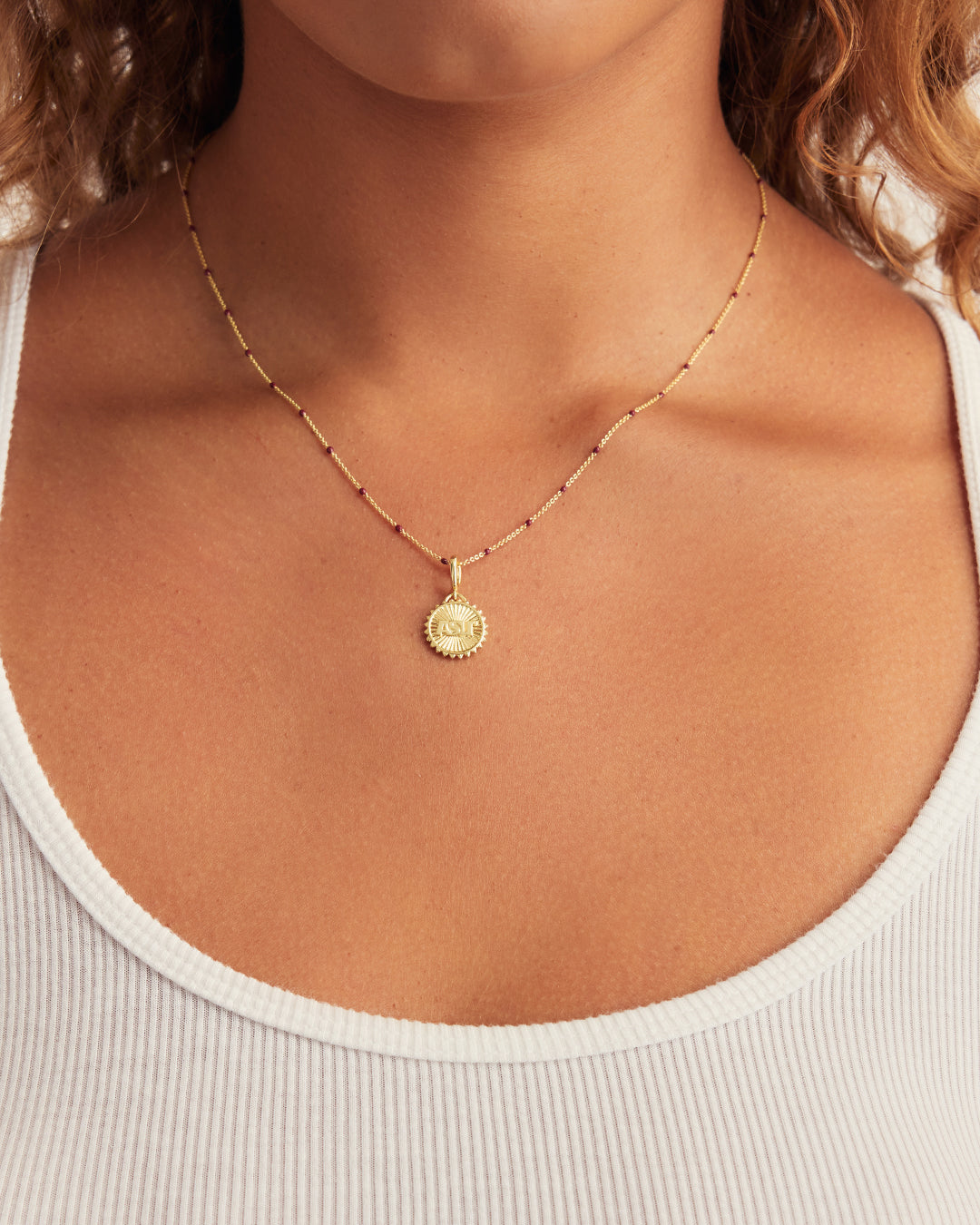 Sun Devil Charm (reversible) || option::18K Gold Plated