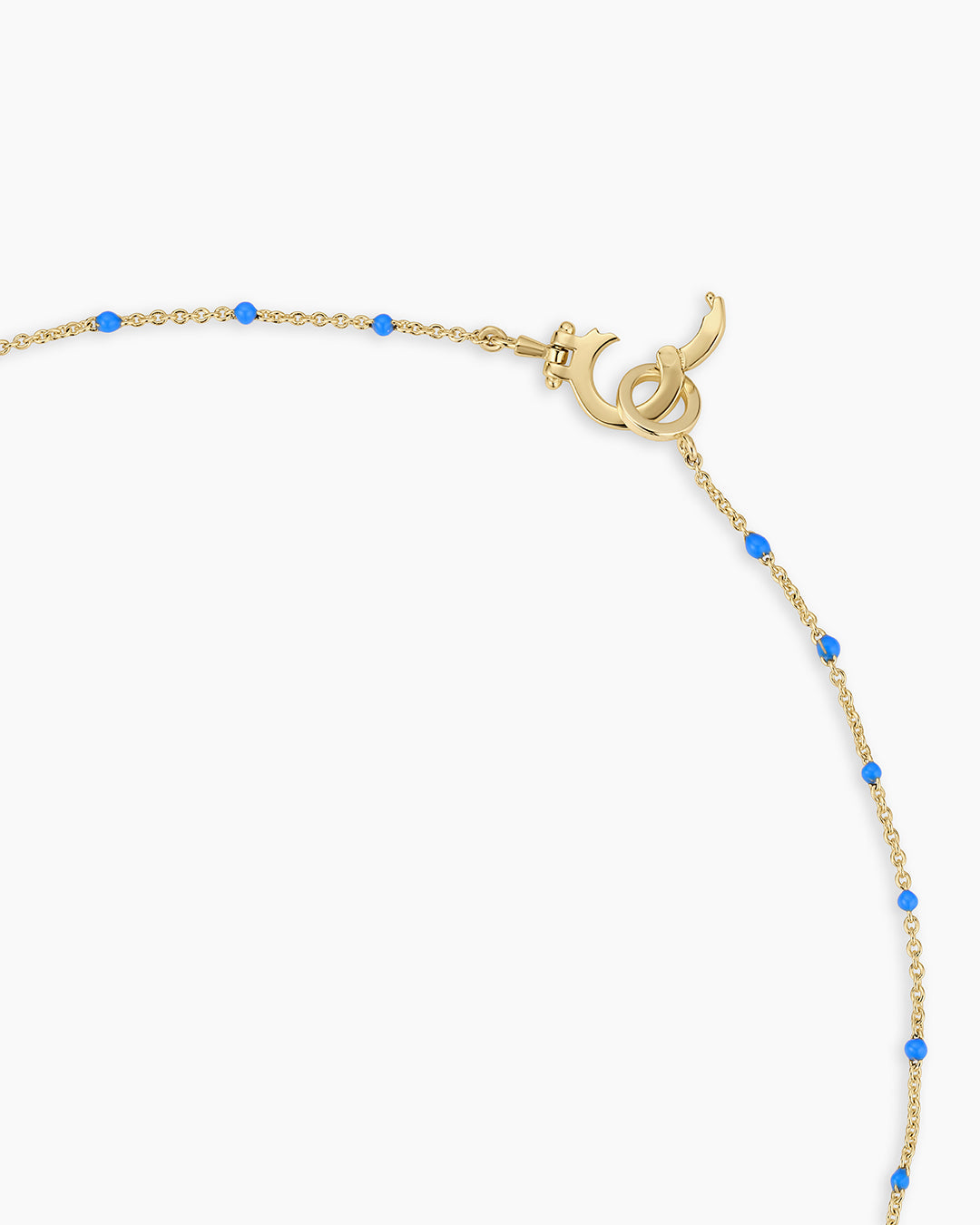 Capri Necklace || option::18K Gold Plated, Navy
