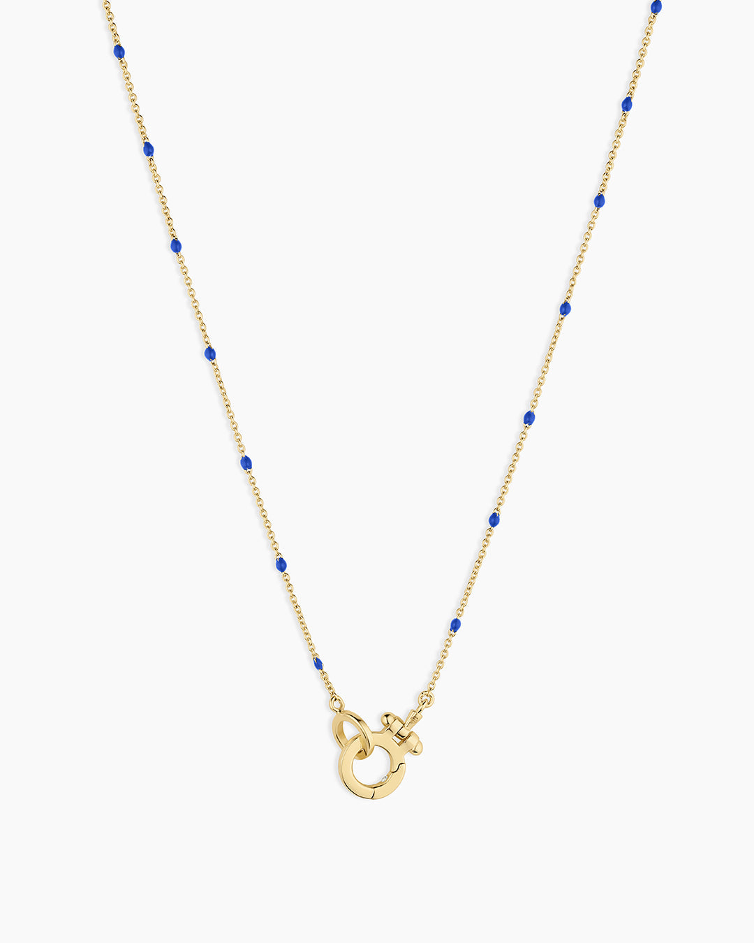 Capri Necklace || option::18K Gold Plated, Royal Blue