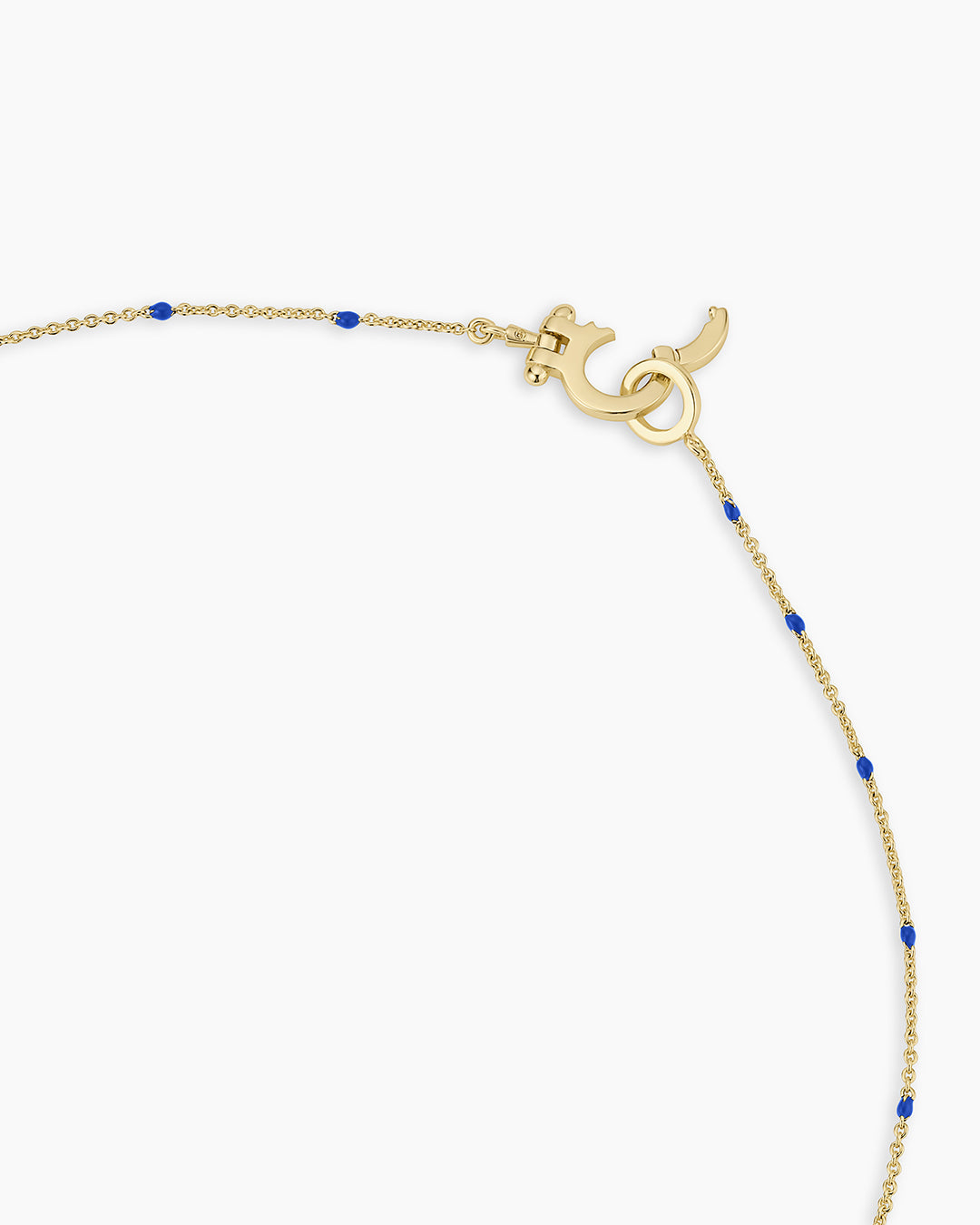 Capri Necklace || option::18K Gold Plated, Royal Blue