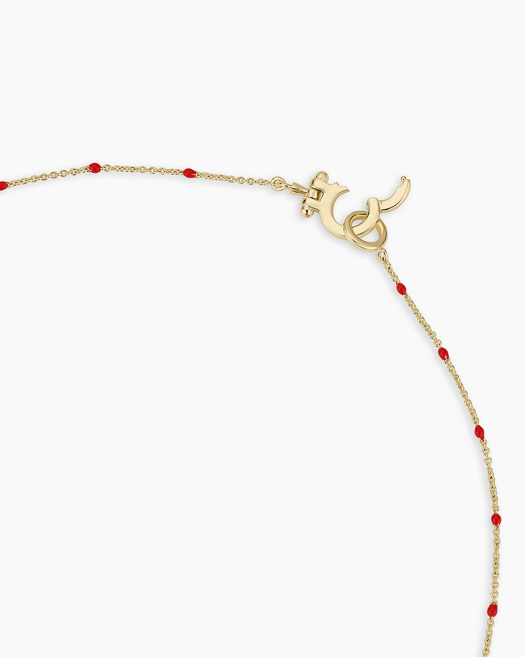 Capri Necklace || option::18K Gold Plated, Red
