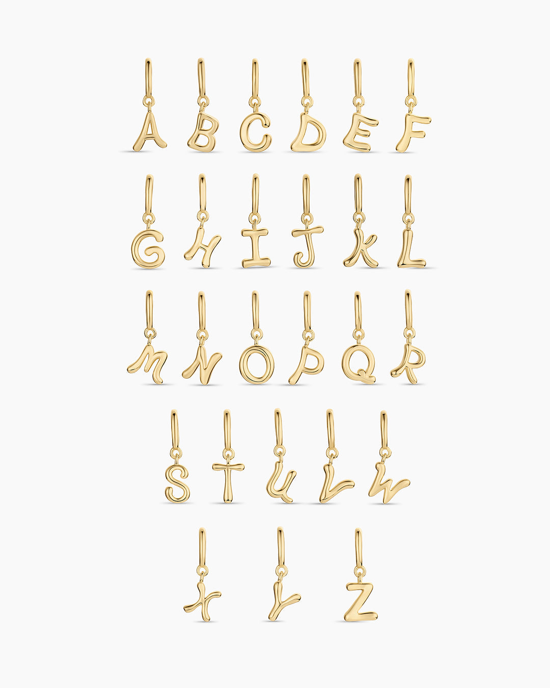 Ryder Alphabet Charm || option::18K Gold Plated