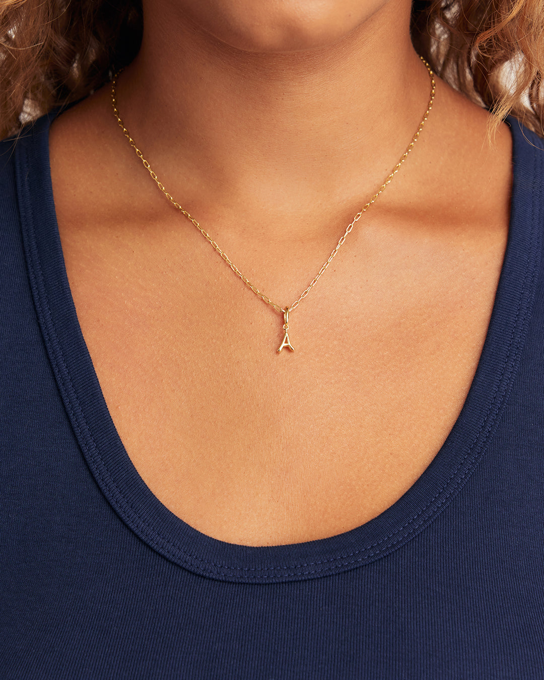 Ryder Alphabet Charm || option::18K Gold Plated, A