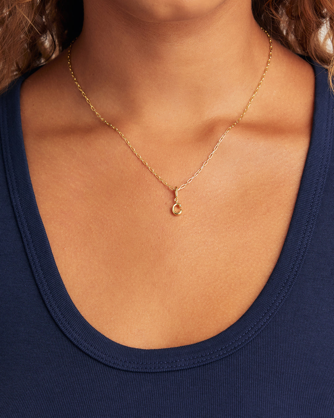 Ryder Alphabet Charm || option::18K Gold Plated, C