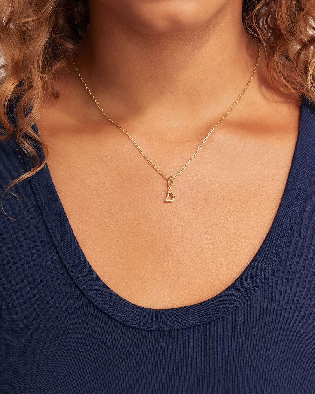 Ryder Alphabet Charm || option::18K Gold Plated, D