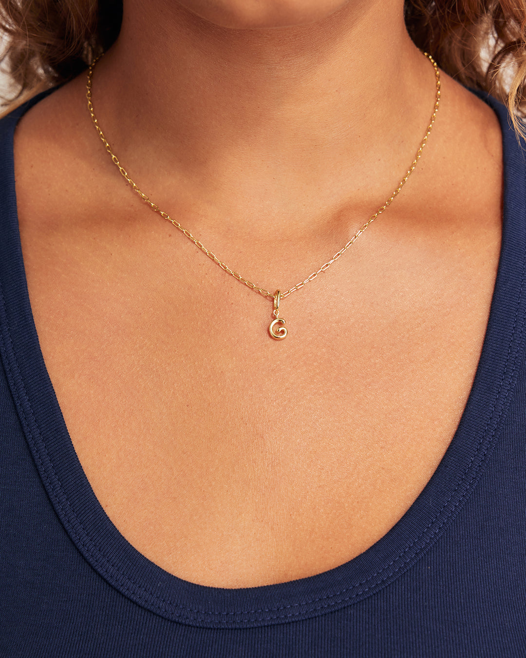 Ryder Alphabet Charm || option::18K Gold Plated, G