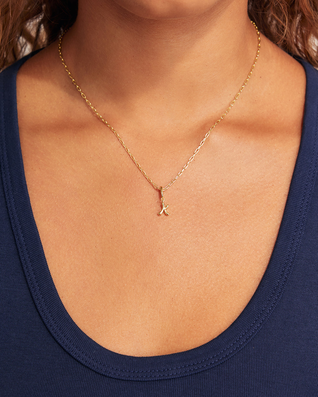 Ryder Alphabet Charm || option::18K Gold Plated, Kappa