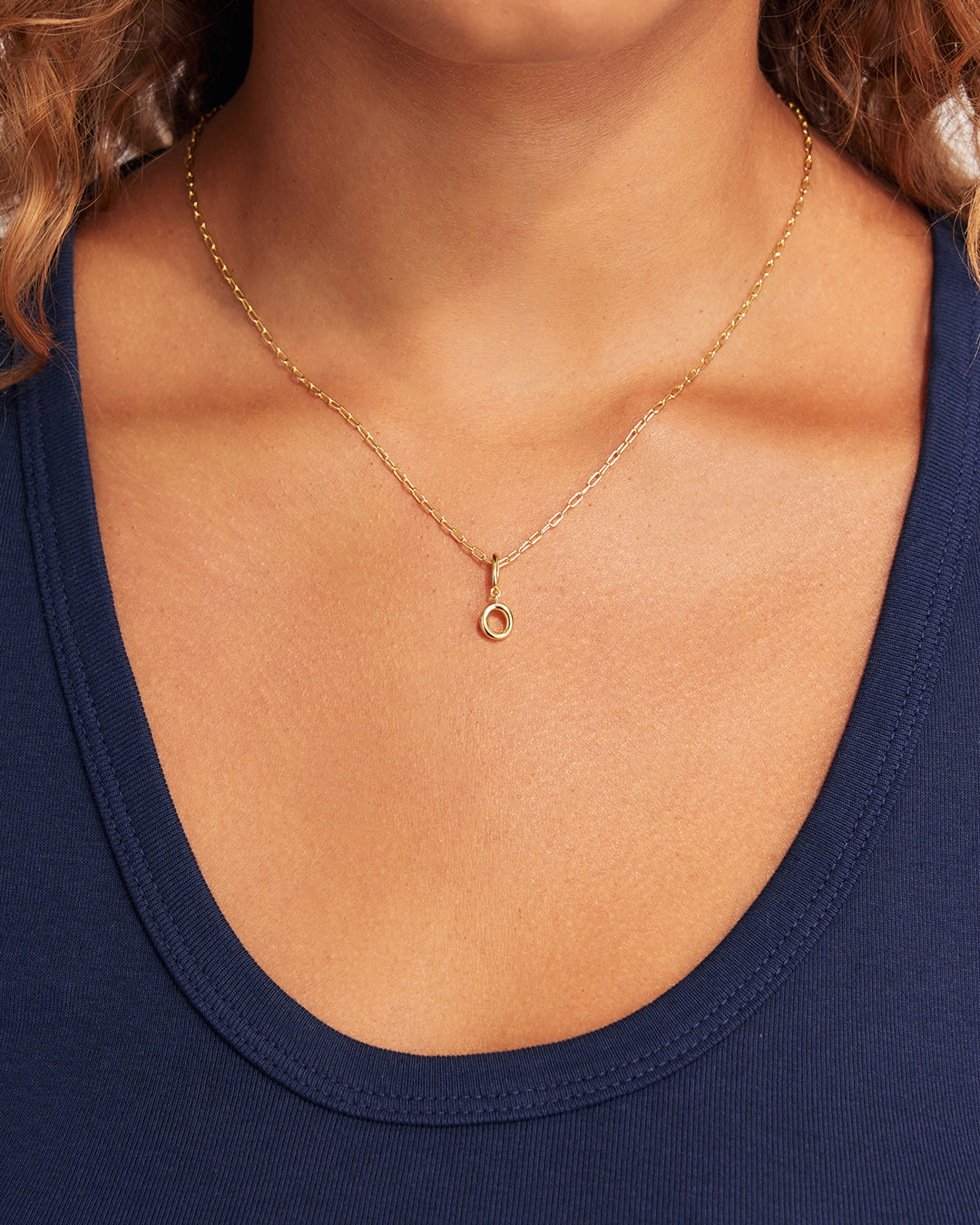 Ryder Alphabet Charm || option::18K Gold Plated, O