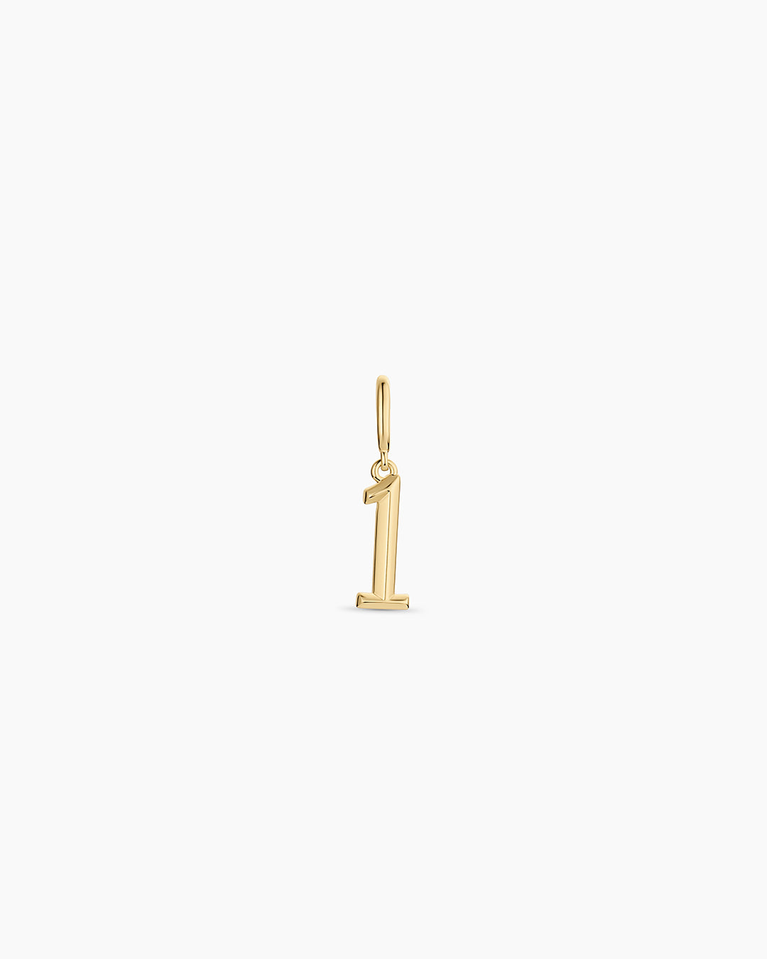 Scout Number Charm || option::18K Gold Plated, 1
