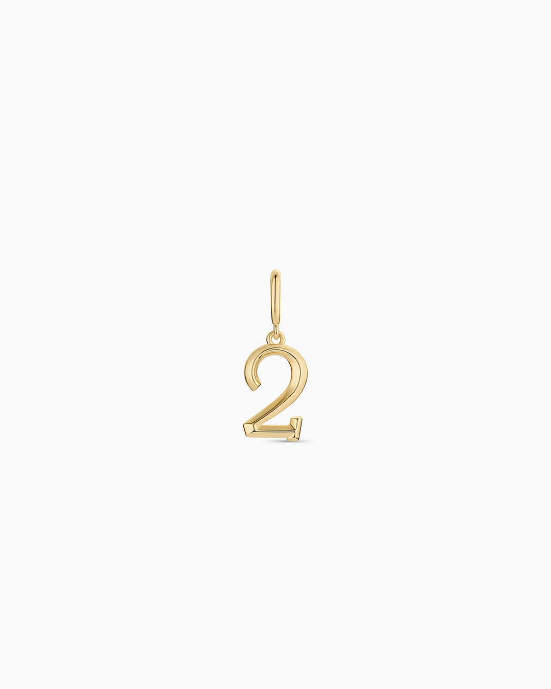 Scout Number Charm || option::18K Gold Plated, 2