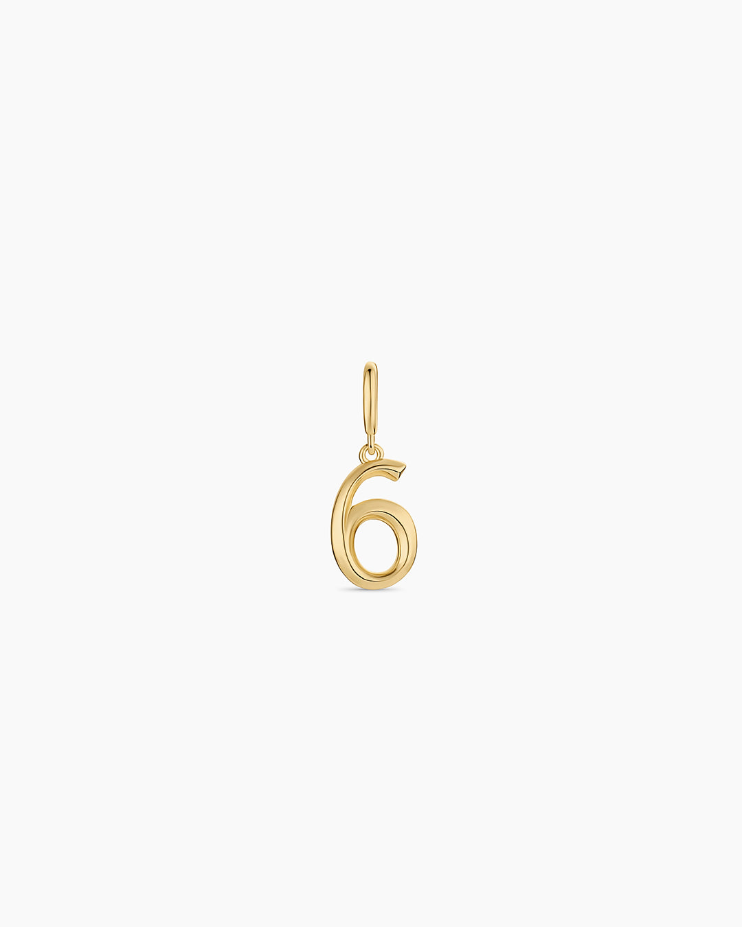 Scout Number Charm || option::18K Gold Plated, 6