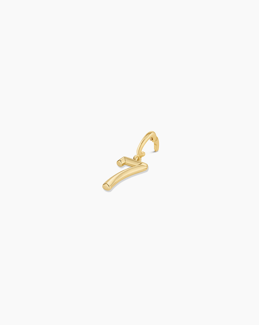 Scout Number Charm || option::18K Gold Plated, 7
