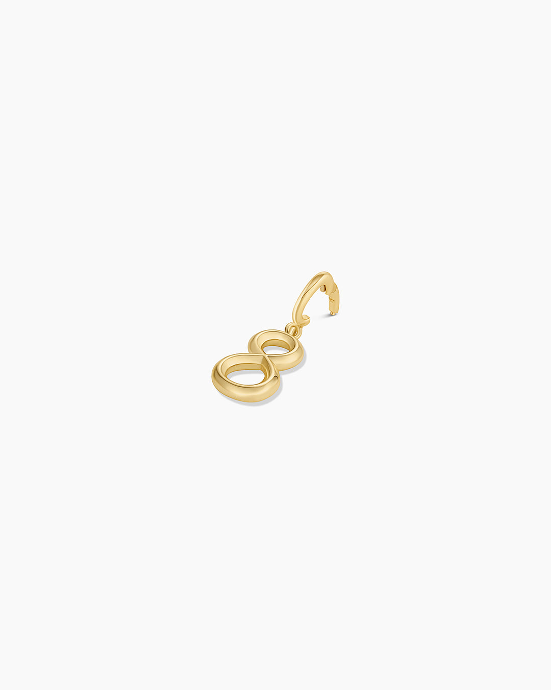 Scout Number Charm || option::18K Gold Plated, 8
