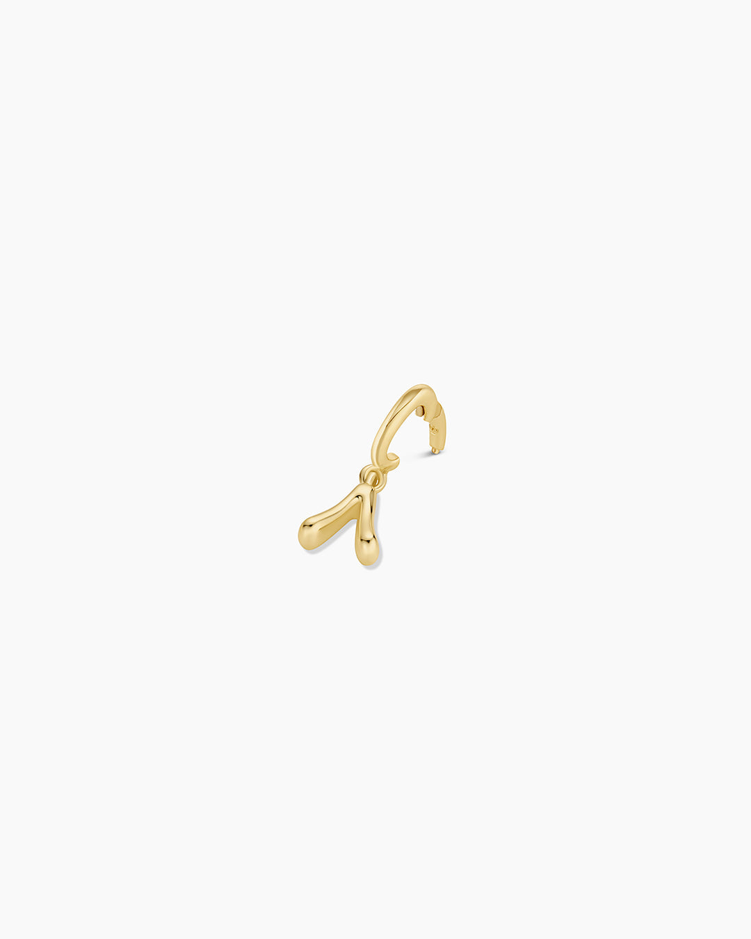 Ryder Greek Alphabet Charm || option::18K Gold Plated, Lambda