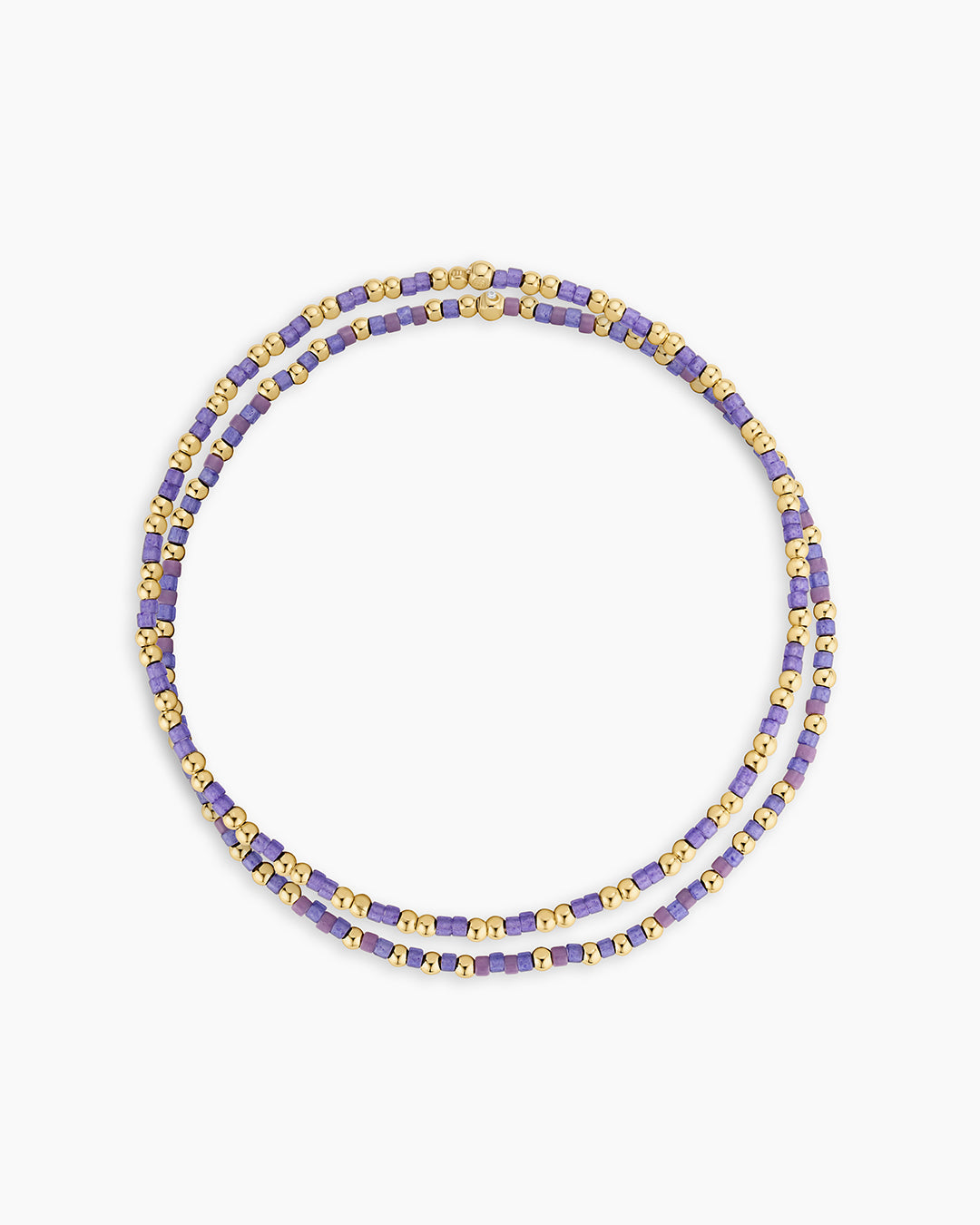 Scout Beaded Bracelet || option::18K Gold Plated, Purple