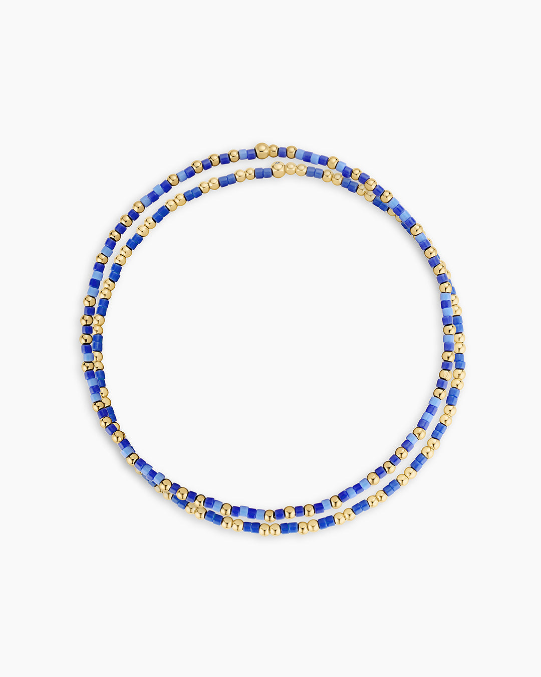 Scout Beaded Bracelet || option::18K Gold Plated, Royal Blue