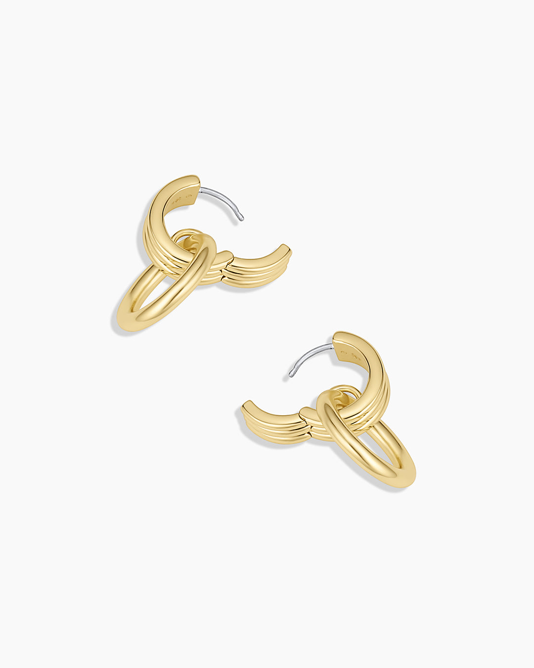 Melrose Drop Hoops || option::18K Gold Plated