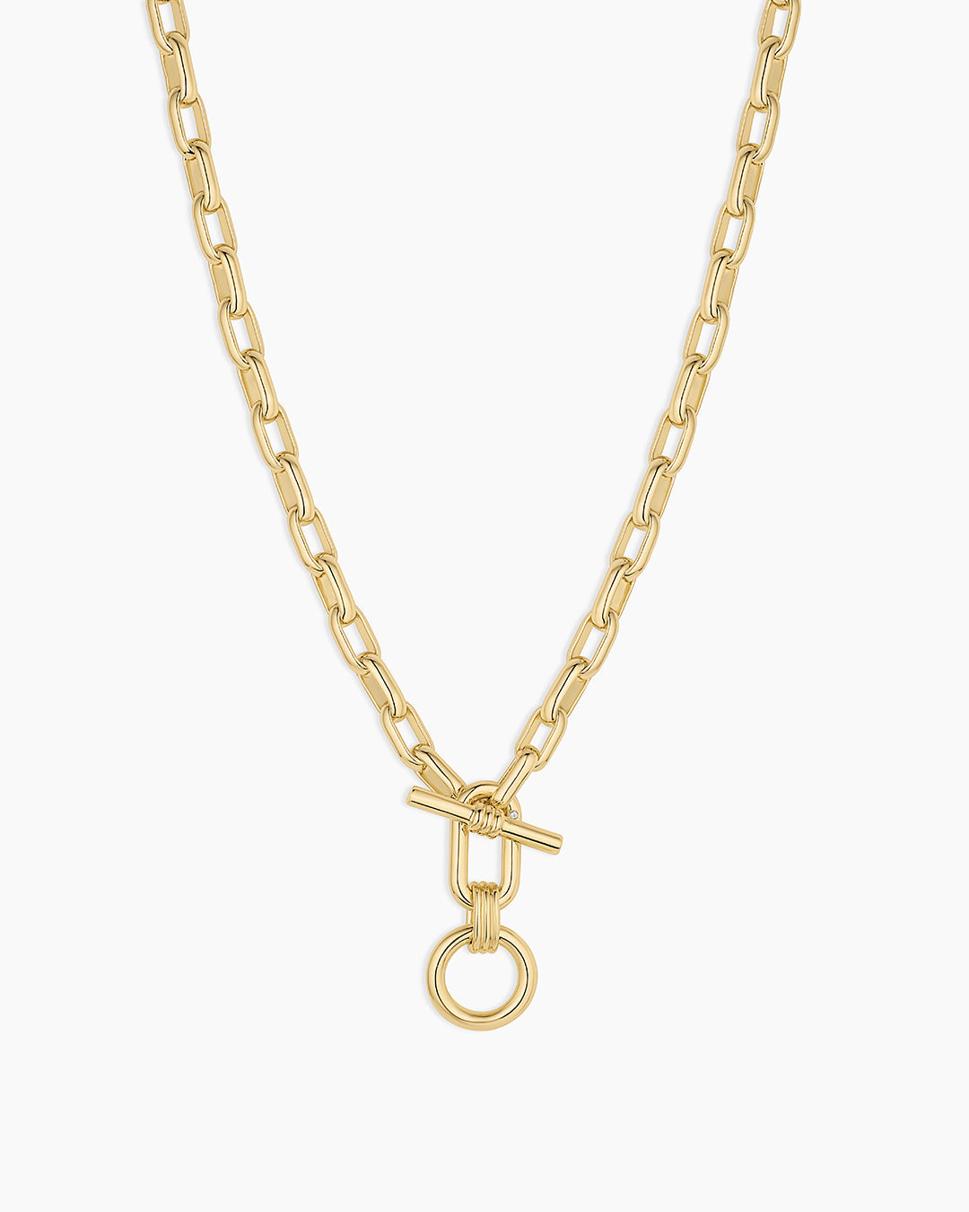 Melrose Toggle Necklace || option::18K Gold Plated