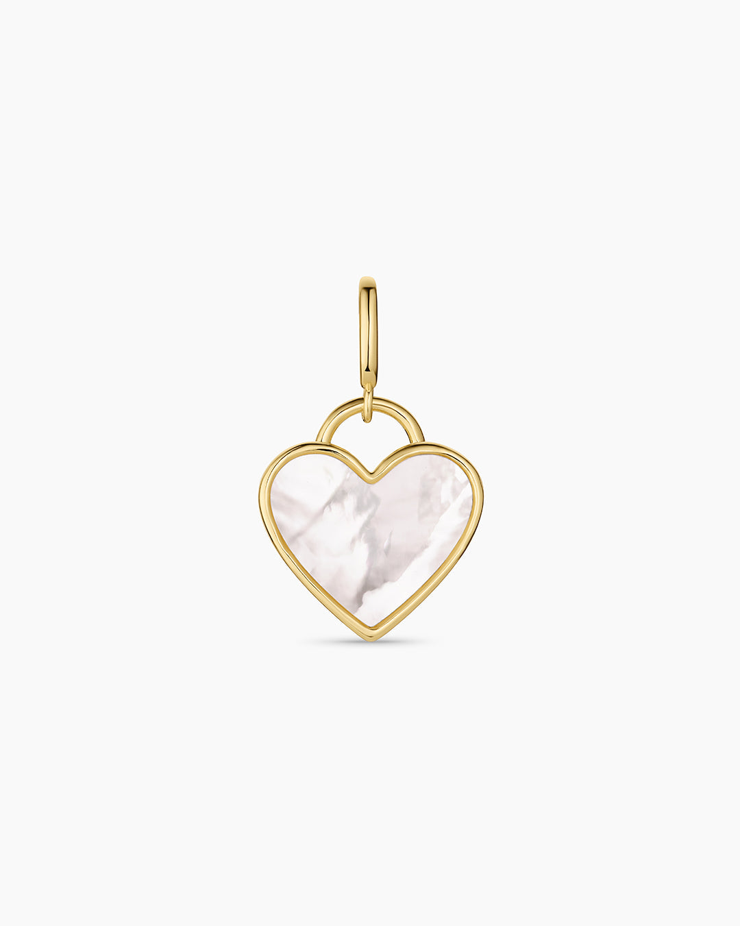 Melrose Heart Charm || option::18K Gold Plated