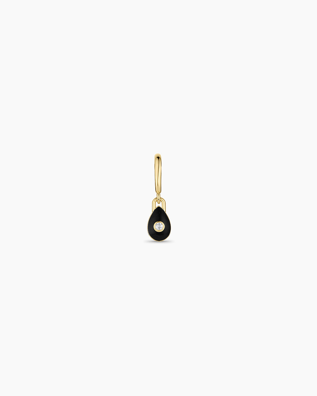 Petite Puff Charm || option::18K Gold Plated, Black