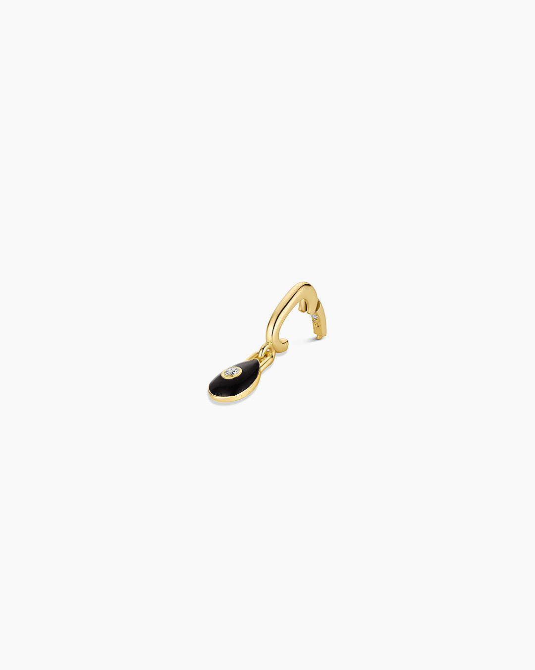 Petite Puff Charm || option::18K Gold Plated, Black