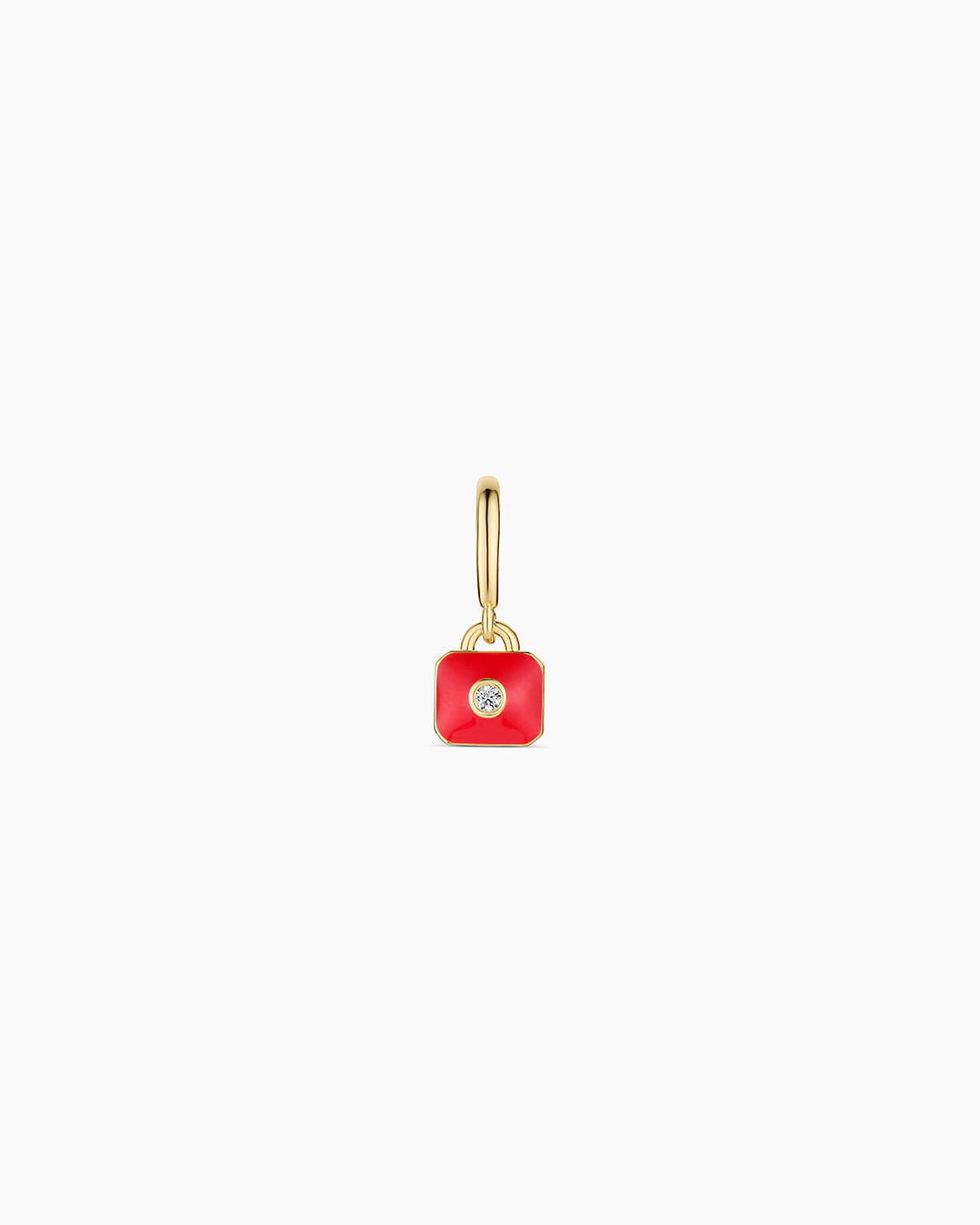 Petite Puff Charm || option::18K Gold Plated, Red