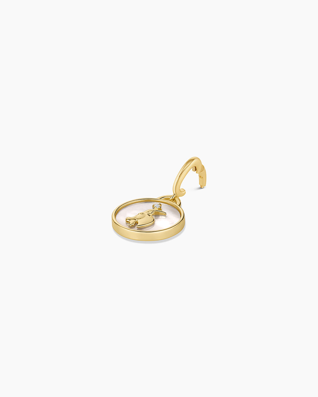  Vintage Zodiac Charm || option::18K Gold Plated, Capricorn