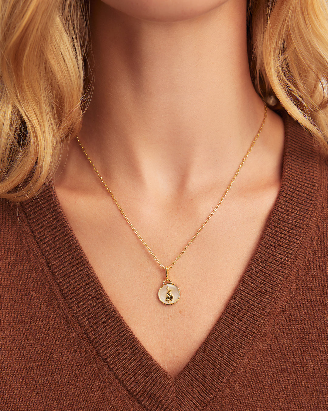  Vintage Zodiac Charm || option::18K Gold Plated, Capricorn
