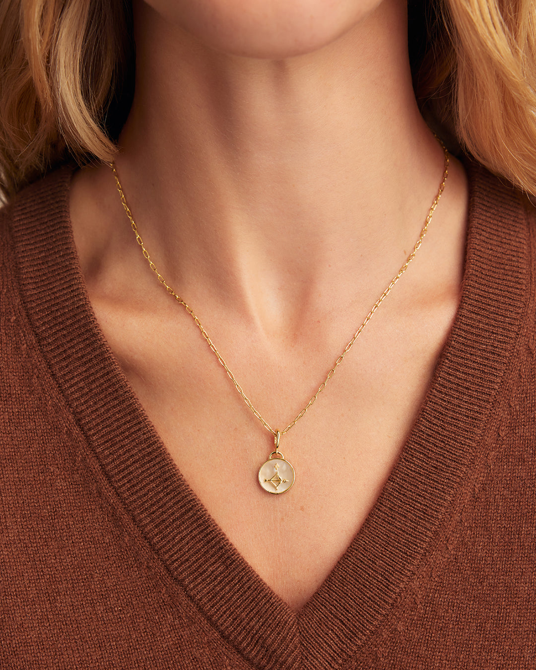  Vintage Zodiac Charm || option::18K Gold Plated, Sagittarius