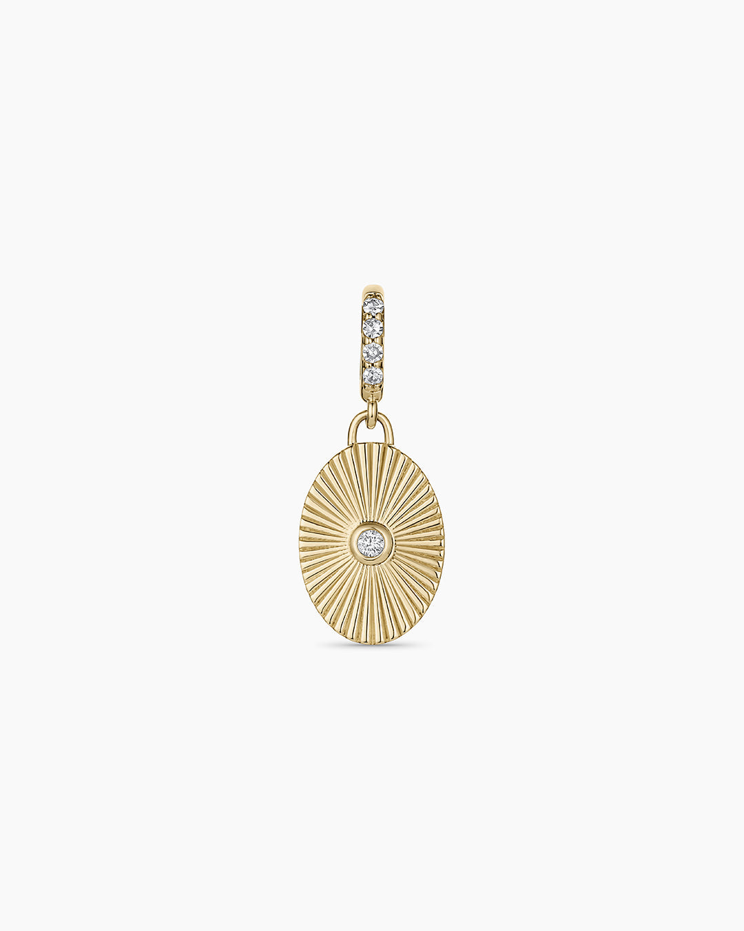 14K Diamond Golden Hour Charm || option::14K Solid Gold