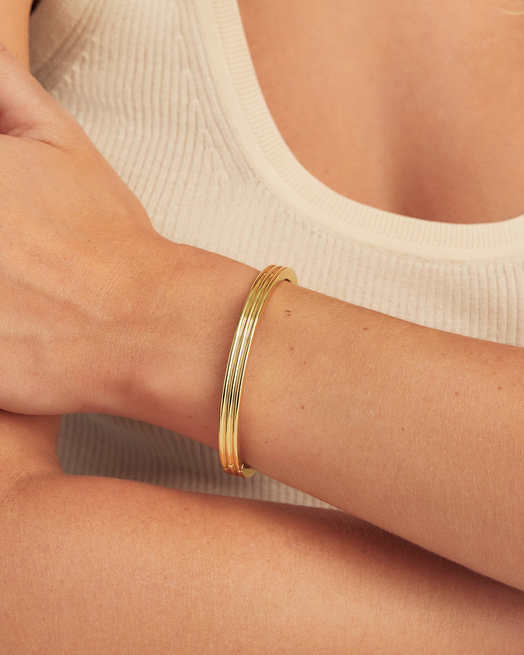 Melrose Cuff  || option::18K Gold Plated